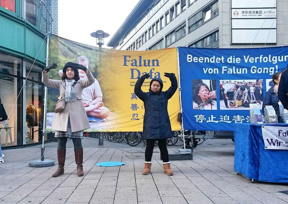 Falun Dafa info dan u njemačkom gradu Hamburgu
 