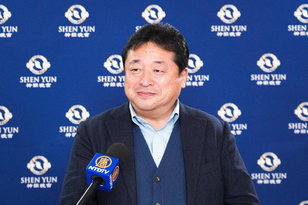  Gosp. Nemoto Terunao, predsjednik udruženja za zdravlje stomaka u Kawaguchiju, na nastupu Shen Yuna u Kawaguchiju, 19. januara (The Epoch Times)

