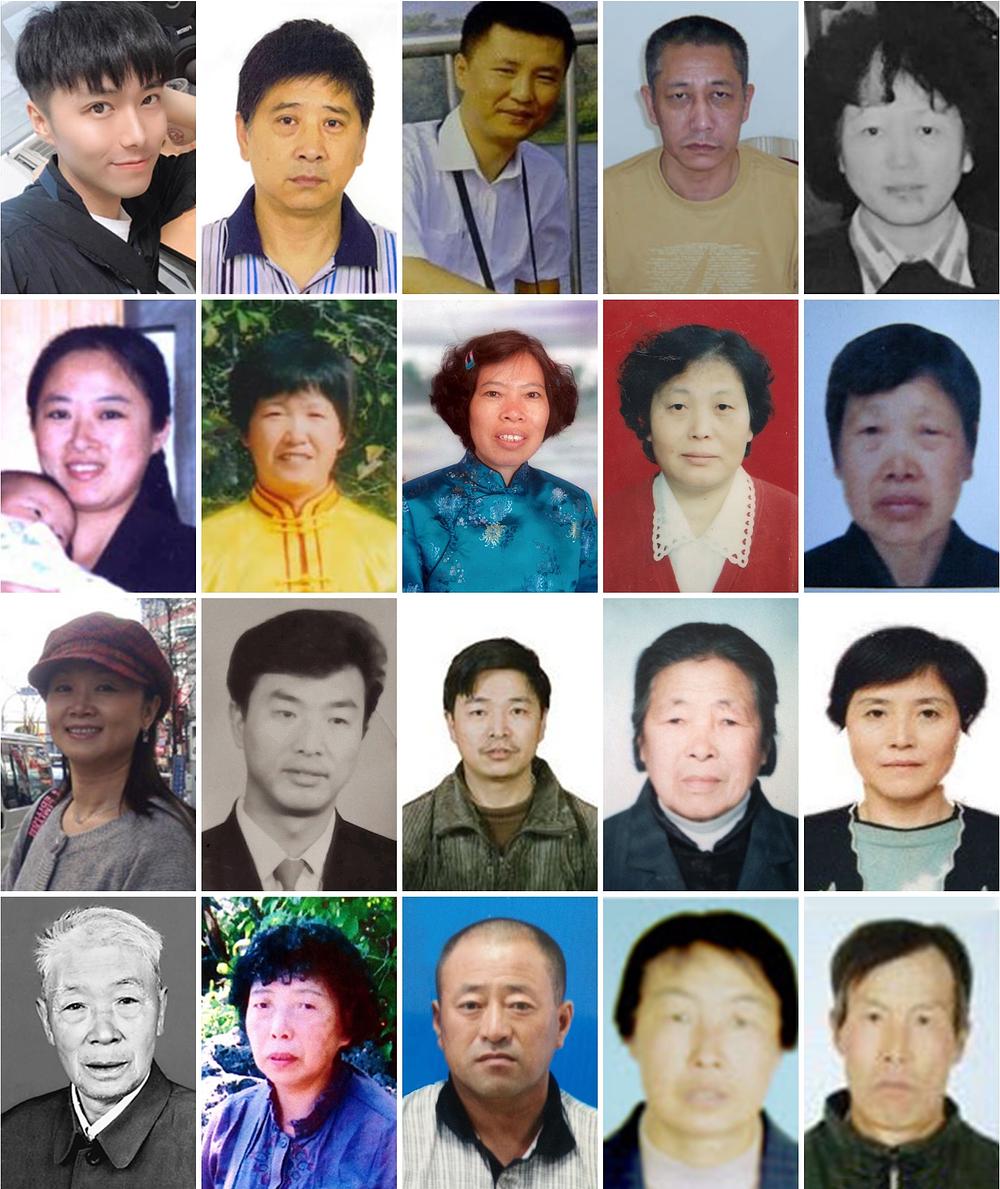 Praktikanti Falun Gonga čija je smrt prijavljena u prvoj polovini 2023.
 
Prvi red (slijeva nadesno): Peng Xun, Qin Jing, Wang Yudong, Jin Chengshan, Kang Shuqin 

Drugi red (slijeva nadesno): Liu Xinying, Wang Yufang, Xiang Huaixiang, Su Guihua, Zhang Guiyun 

Treći red (slijeva nadesno): Yi Chaoling, Wang Kui, Yang Lingfu, Yao Chunlan, Zhao Xin 

Četvrti red (slijeva nadesno): Li Peigao, Qi Jingpu, Li Huixiang, Wang Zefang, Wang Zexing