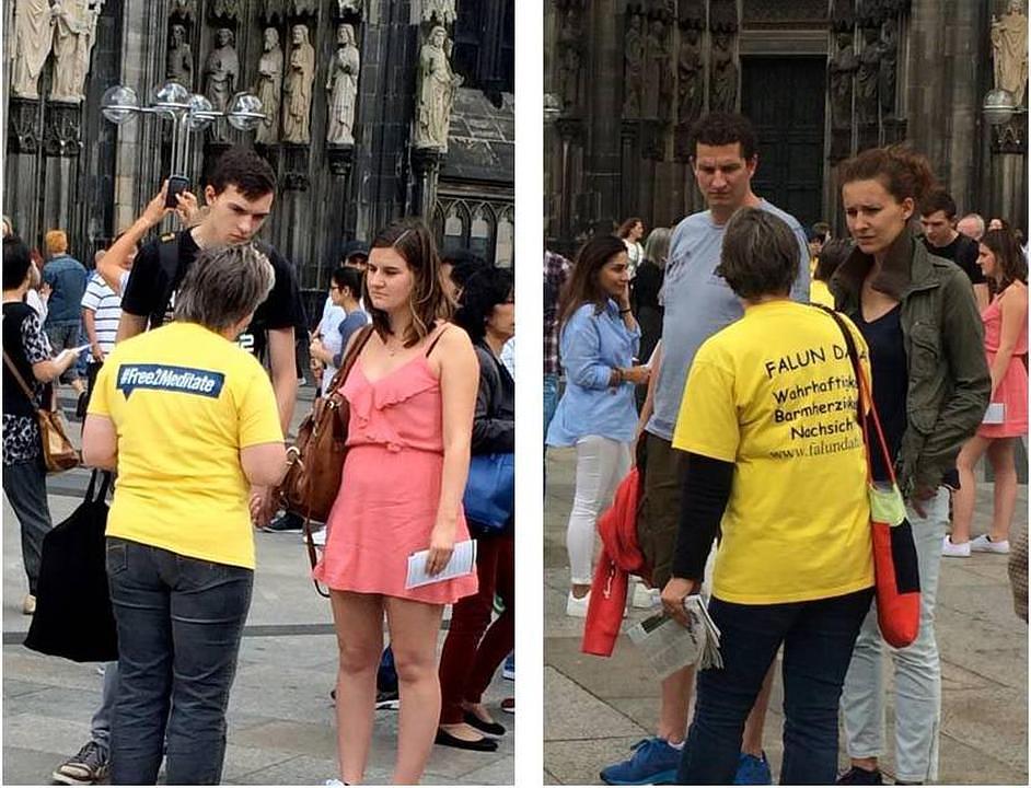 Zabrinuti građani saznaju za progon Falun Gonga u Kini.