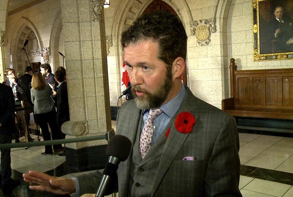 Konzervativni zastupnik u Parlamentu Scott Reid, ispred Skupštine 7.11.2017.