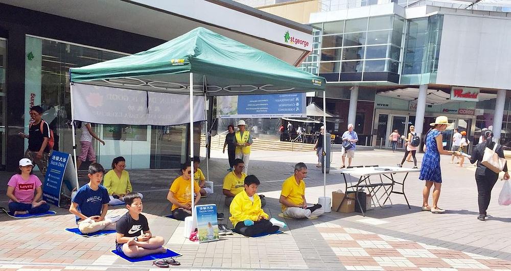 Praktikanti demonstriraju vježbe u opštini Hornsbi u Sidneju.