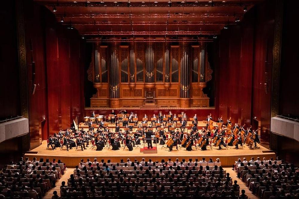 Simfonijski orkestar Shen Yun u Nacionalnoj koncertnoj dvorani u Taipeiju na Tajvanu, 23. septembra 2019.
 