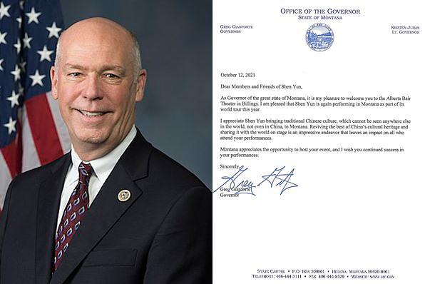 Pre nastupa Shen Yuna u Bilingsu, Montana, guverner Greg Gianforte je poslao pismo dobrodošlice trupi, u kojem se kaže: „Montana ceni priliku da bude domaćin vašem događaju i želim vam nastavak uspeha u vašim nastupima.