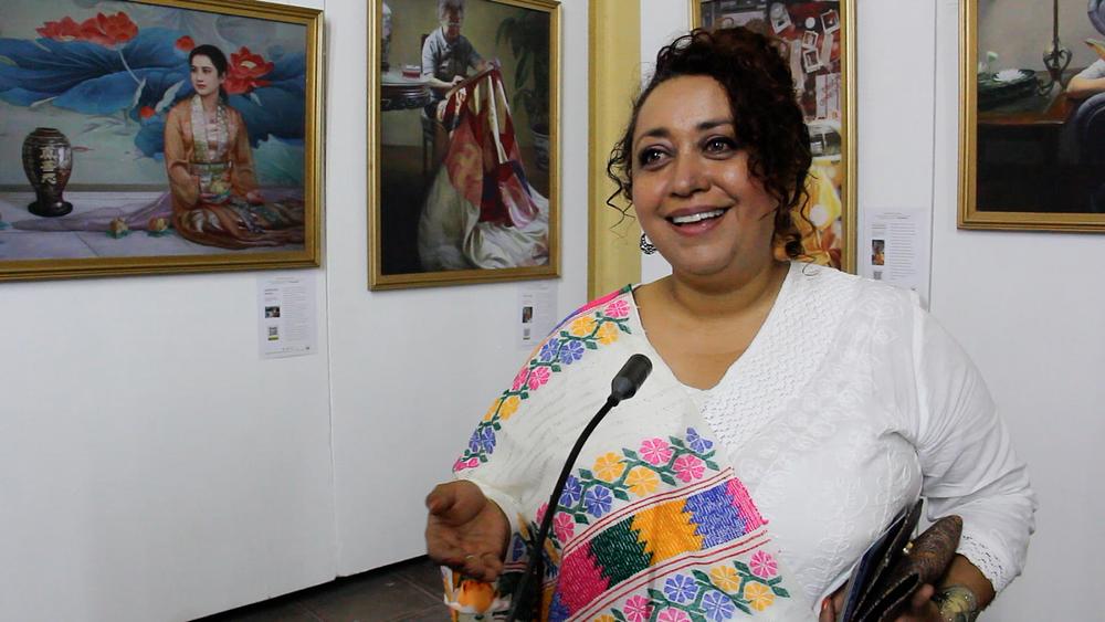   Iris Bringas se zahvalila Falun Dafa praktikantima u ime meksičkog zamjenika ministra kulture.