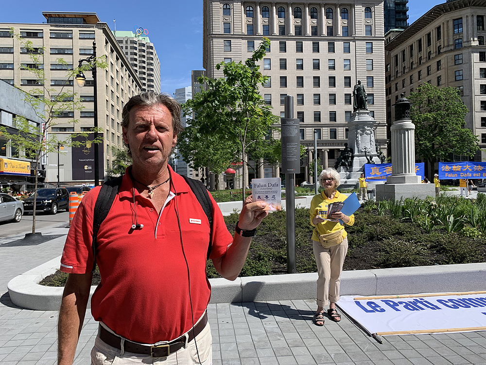 Jacob, stanovnik Montreala, rekao je da podržava napore praktikanata, da razotkriju progon.