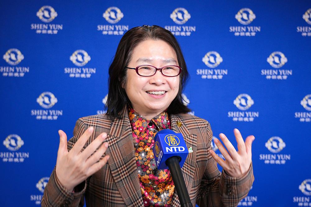Philippa Tsai, advokatica, na nastupu Shen Yun u Taipeju 24. marta (NTD Televizija)