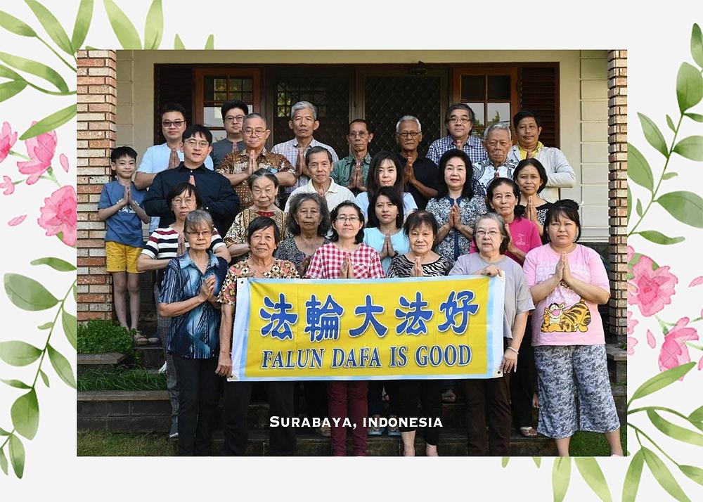 Pozdrav Učitelju Li-u od praktikanata iz Surabaye