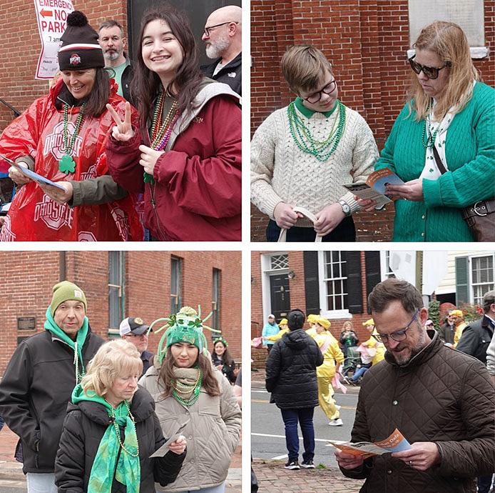 Mnogi posjetitelji bili su zainteresirani za Falun Dafa.